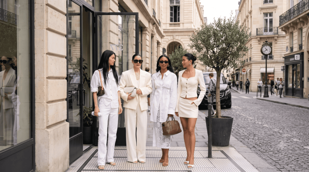 all white