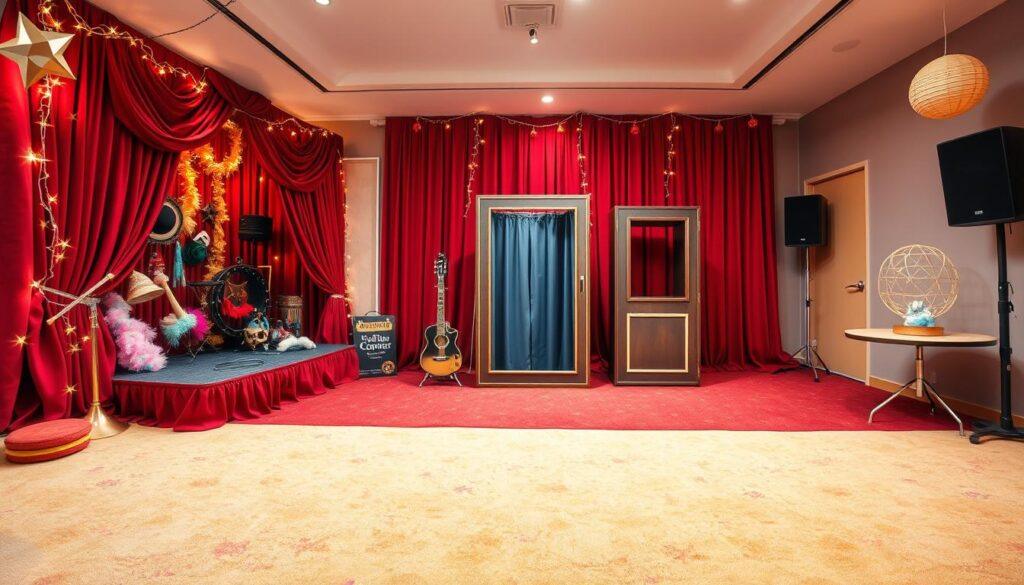 photo corner and stage