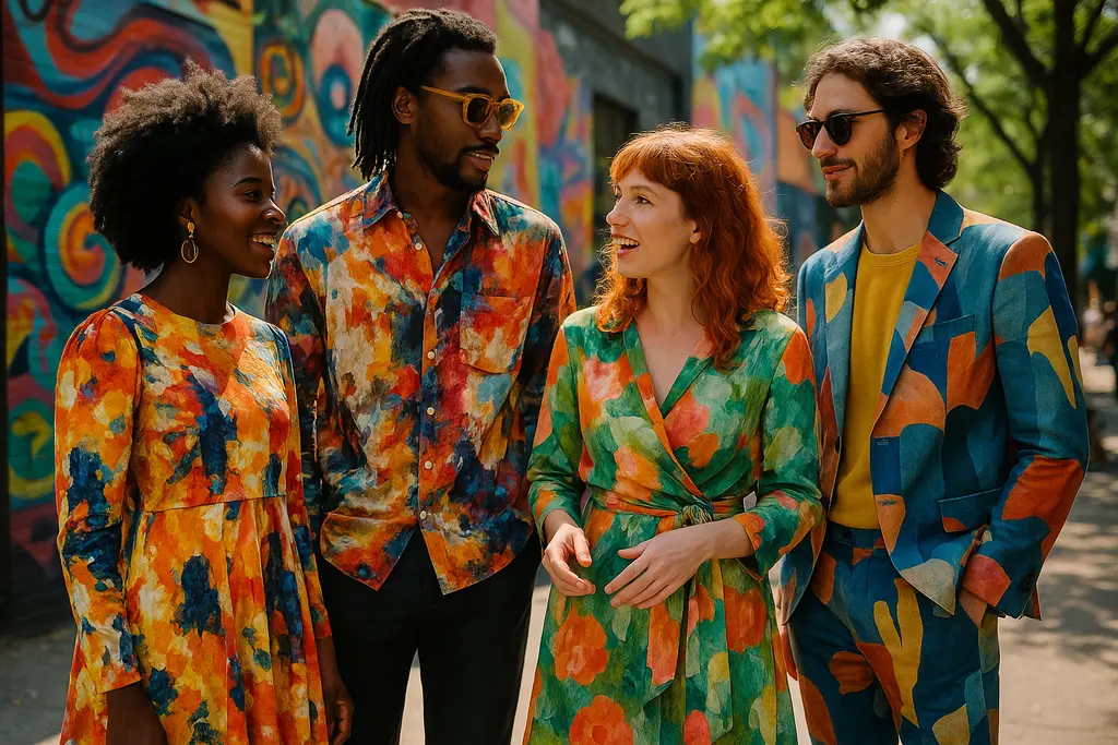 Art Fashion Fusion guests viewing garments and accessories at a Rockville venue