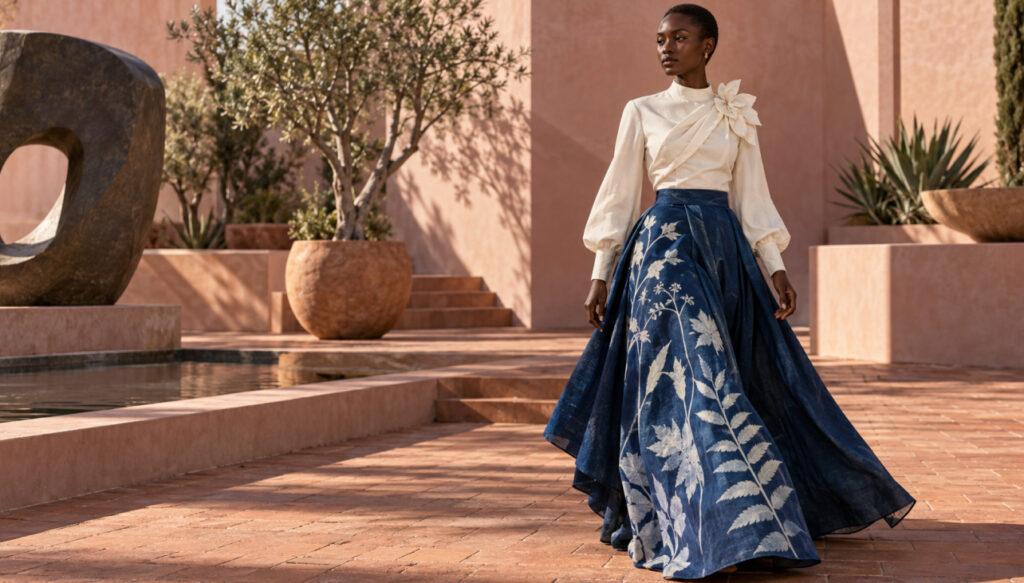 Botanical Fashion in an Architectural Garden