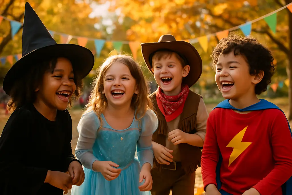 Children using dress-up play benefits through capes, crowns, and guided pretend roles